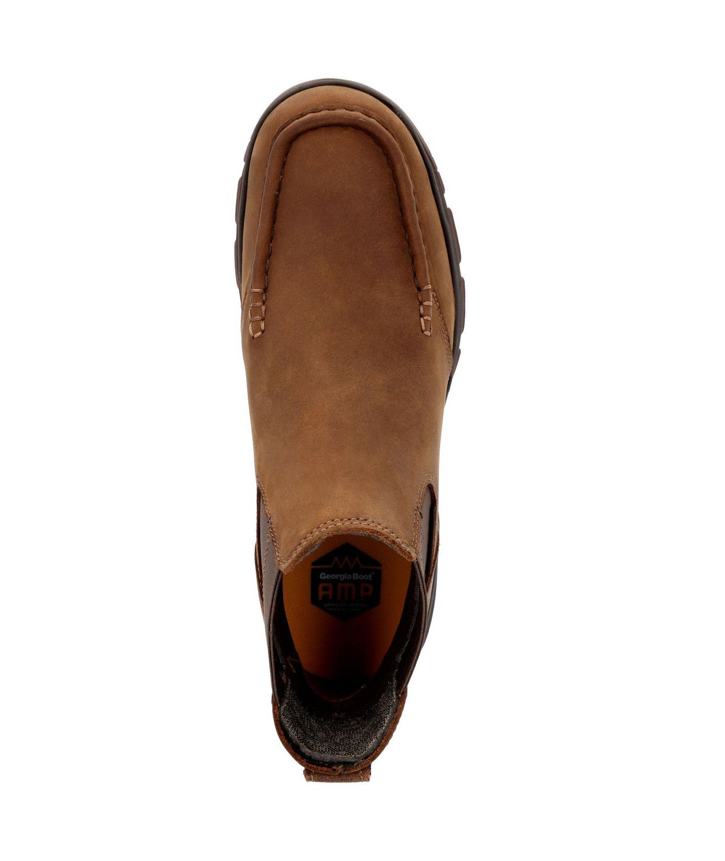 Мужские ботинки GEORGIA BOOT Athens SuperLyte Waterproof Work Chelsea Boot, цвет: Коричневый — фото 8