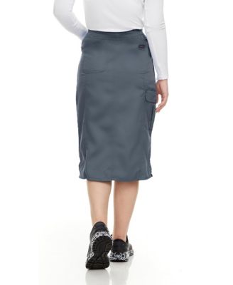 Women's Professional Stretch Five Pocket 'Debra' Scrub Skirt Scrubs, Wine, Large