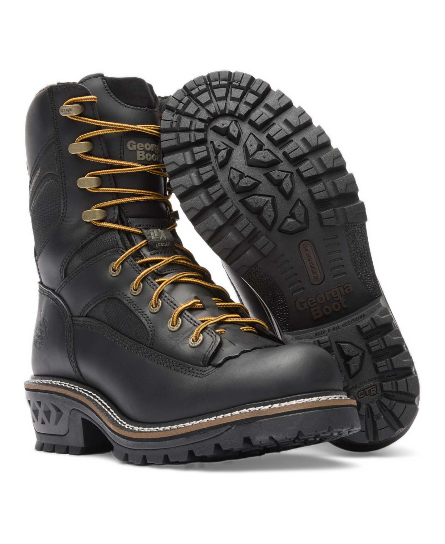 Мужские ботинки GEORGIA BOOT Ltx Logger Waterproof Black Work Boot, цвет: Чёрный — фото 2