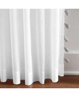 Bianca Semi-Sheer Window Curtain with Tassels