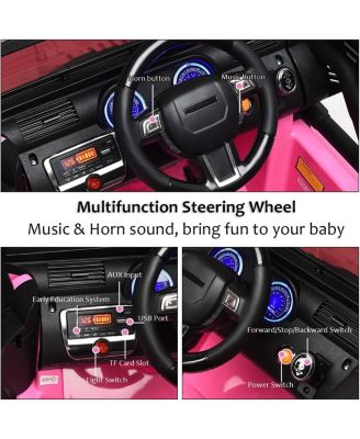 12V Electric Ride On Truck with Parental Remote Control and LED Lights