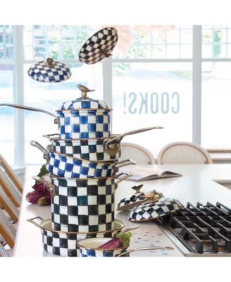 Courtly Check Enameled 3-Quart Saut&eacute; Pan