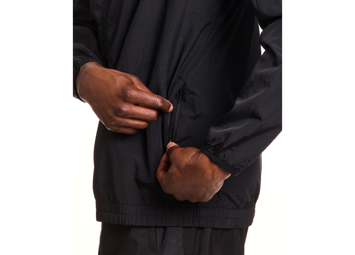 Men's Hooded Zip-Front Track Jacket