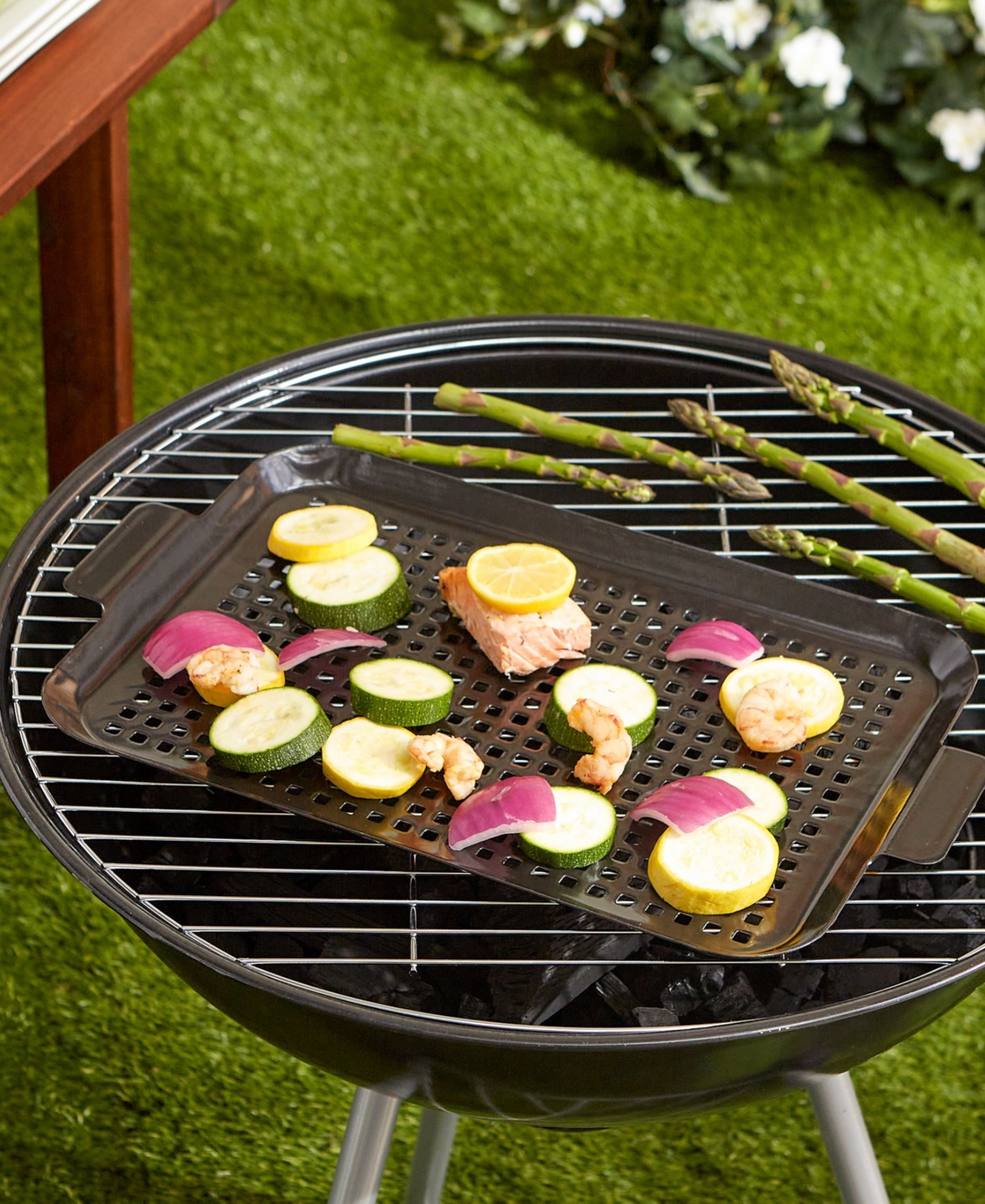 RSVP INTERNATIONAL PORCELAIN 17" COATED GRILL TOPPER 