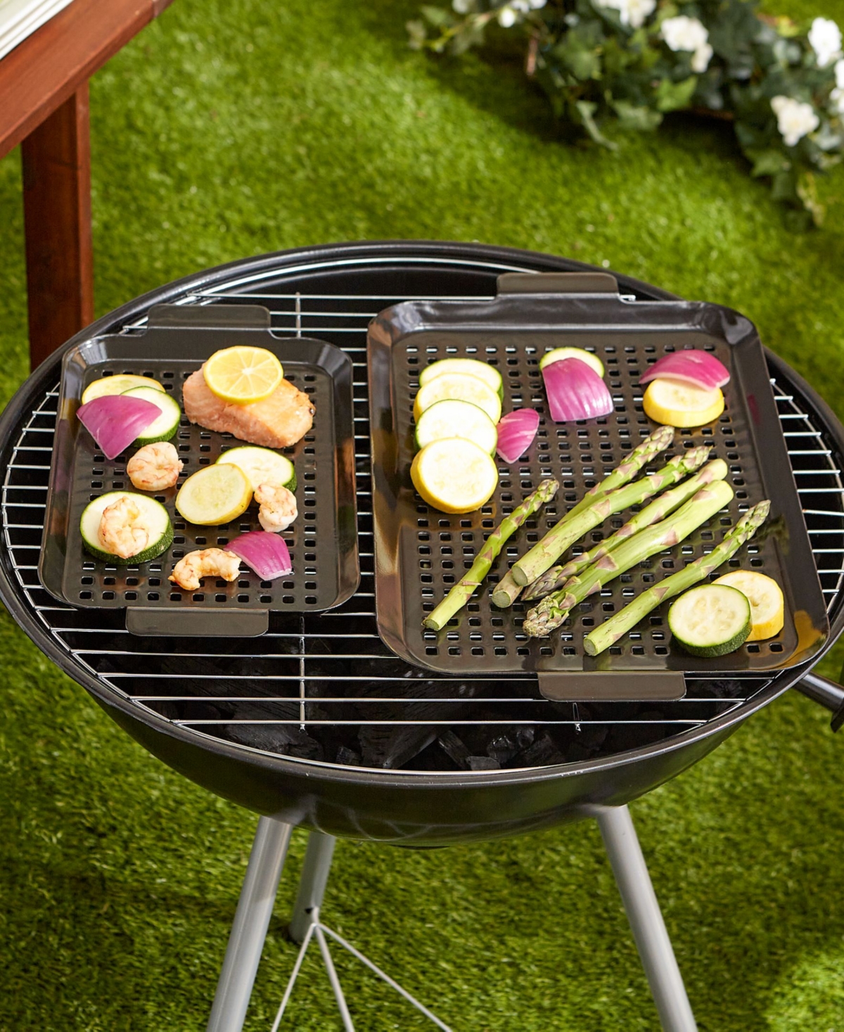 Shop Rsvp International Porcelain Coated Grill Topper, Set Of 2