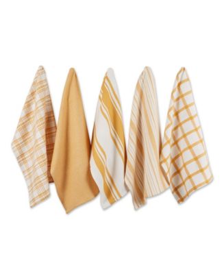 Design Imports Everyday Basic Woven Dishtowel, Set of 5 - Macy's