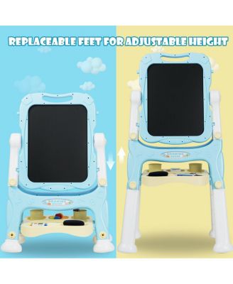 Kids Height Adjustable Double Side Magnetic Art Easel