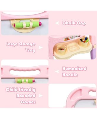 Height Adjustable Kids Art Easel Magnetic Double-Sided Board