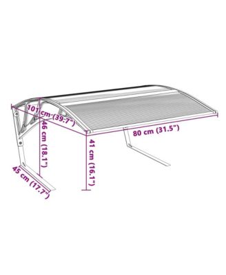 Robot Mower Garage Black 31.5"x39.8"x18.1"