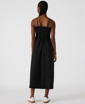 Women's Kit Smocked Side-Striped Midi Dress