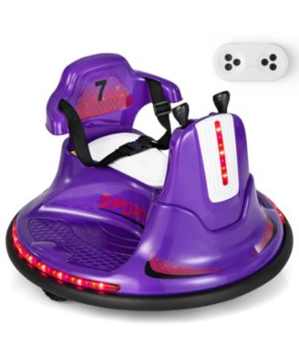 12V Kids Ride On Bumper Car with Remote Control Lights and Music