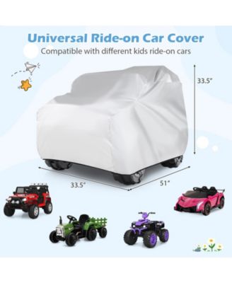 Kids Car Cover for Power Ride-On Toy Car with Storage Bag