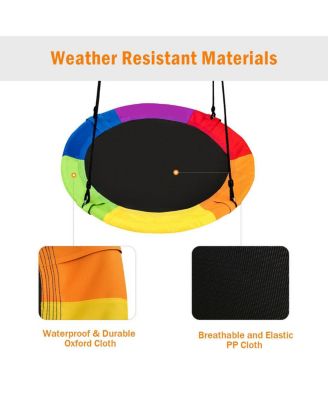 40 Inch Flying Saucer Tree Swing Outdoor Play for Kids