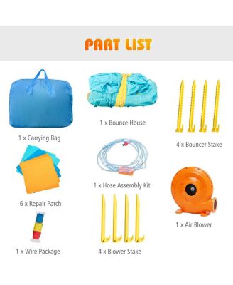 Inflatable Water Slide Kids Bounce House with Blower