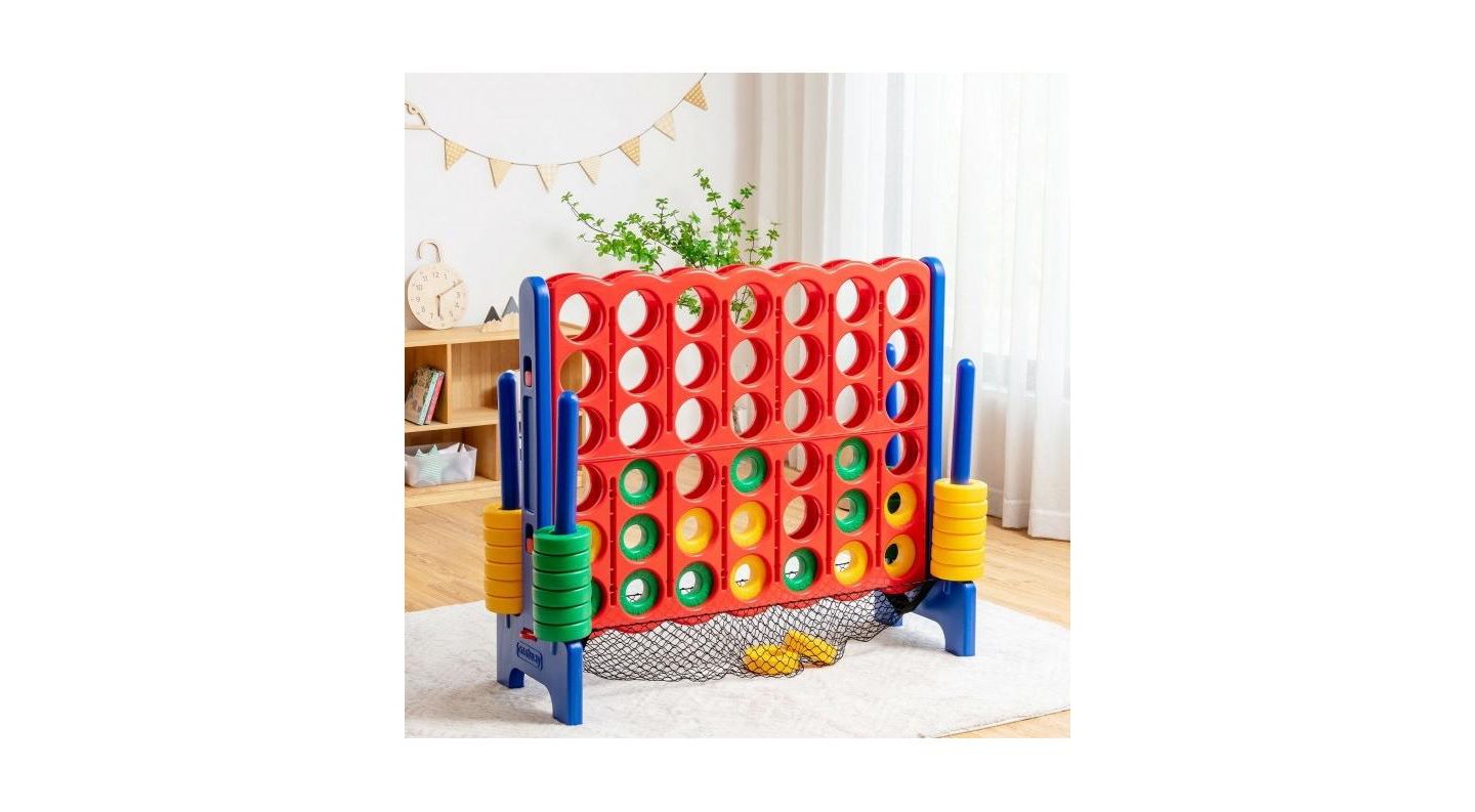 Детские игрушки Mecale 4-to-Score Giant Game Set with Net Storage, цвет: Красный — фото 2