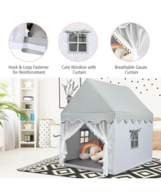 Kids Large Play Castle Fairy Tent with Mat