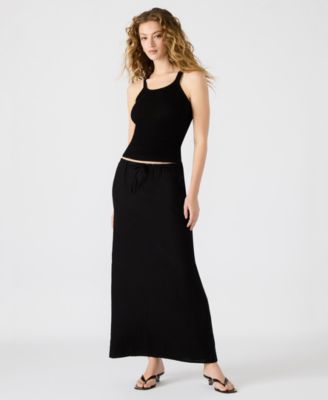 Steve Madden - Women's Cadi Tie-Waist Maxi Skirt
