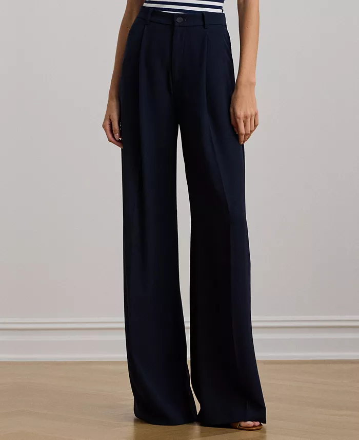 Women's Double-Faced Georgette Wide-Leg Pants - thumbnail 2