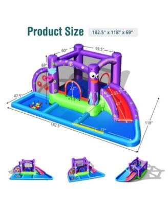 Inflatable Water Slide Castle without Blower
