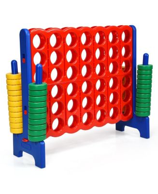 4-to-Score Giant Game Set with 42 Jumbo Rings and Quick-Release Slider ...