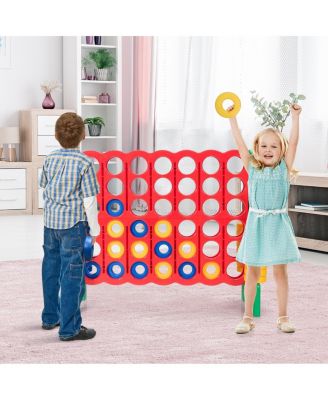 4-to-Score Giant Game Set with 42 Jumbo Rings and Quick-Release Slider