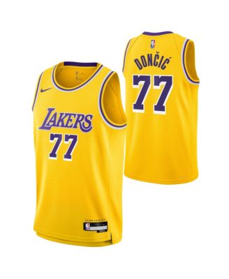 Nike - Men's Luka Doncic Gold Los Angeles Lakers Swingman Jersey