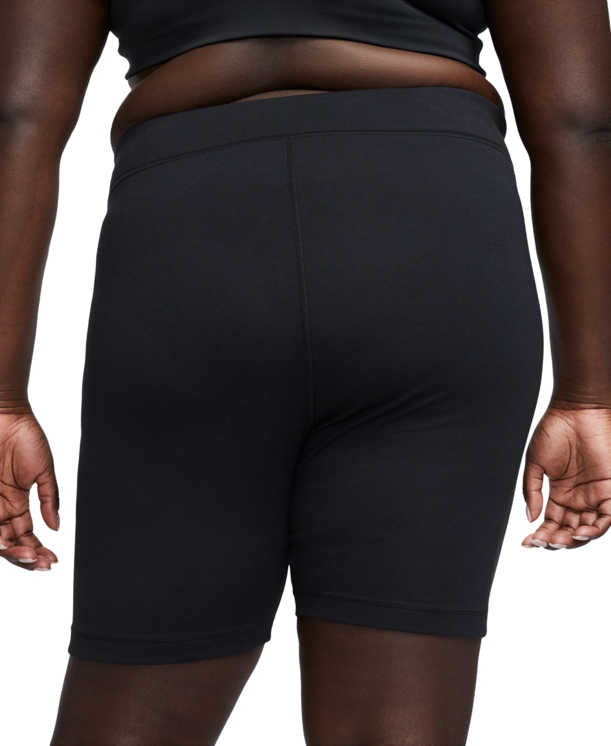 Nike Sportswear Plus Size Classic Women's High-waist 8" Bike Shorts In Black