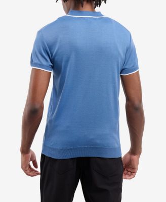 Men's Johnny Collar Short Sleeve Sweater Polo