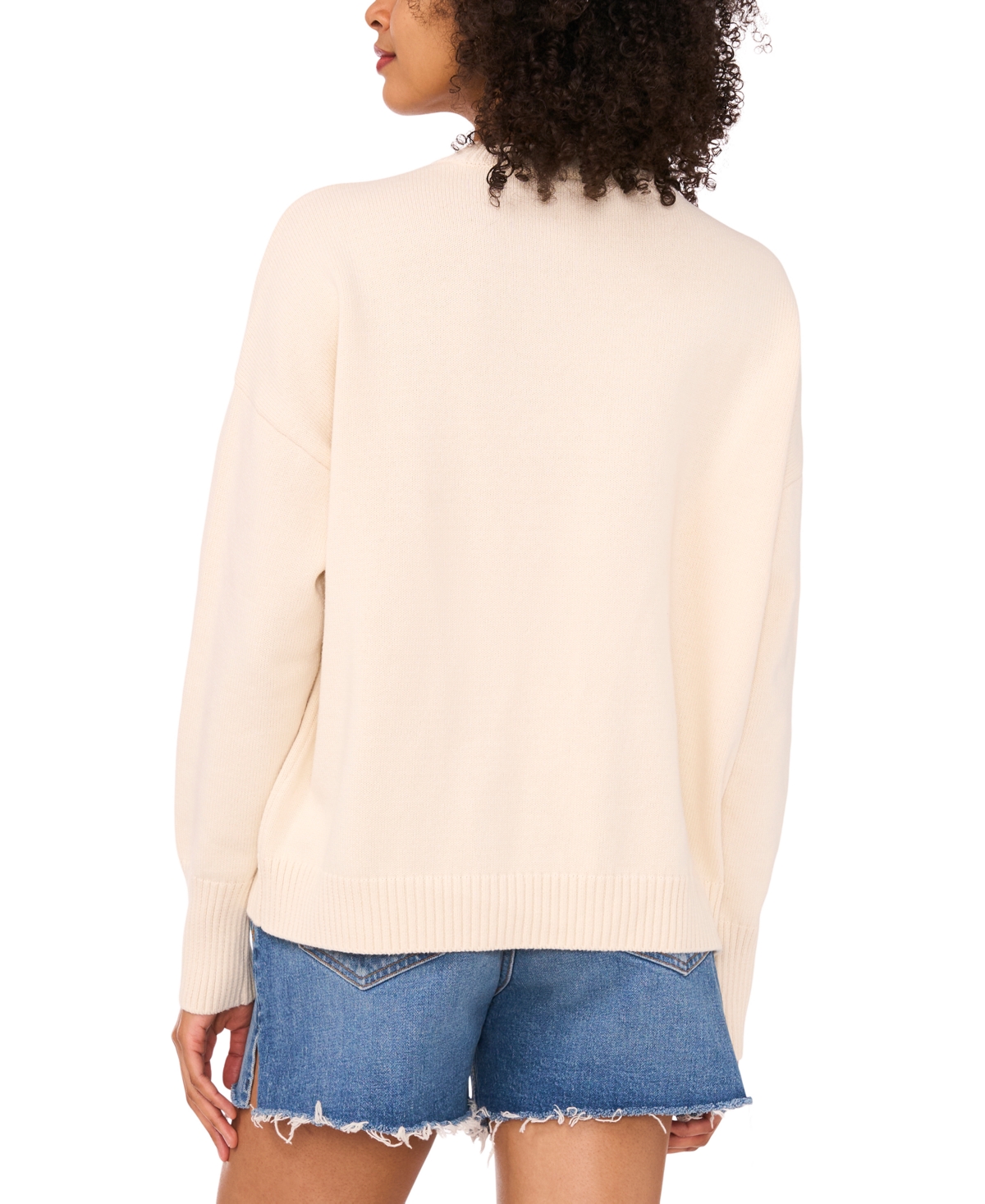 Vince Camuto Women's Cotton Lobster Crewneck Sweater