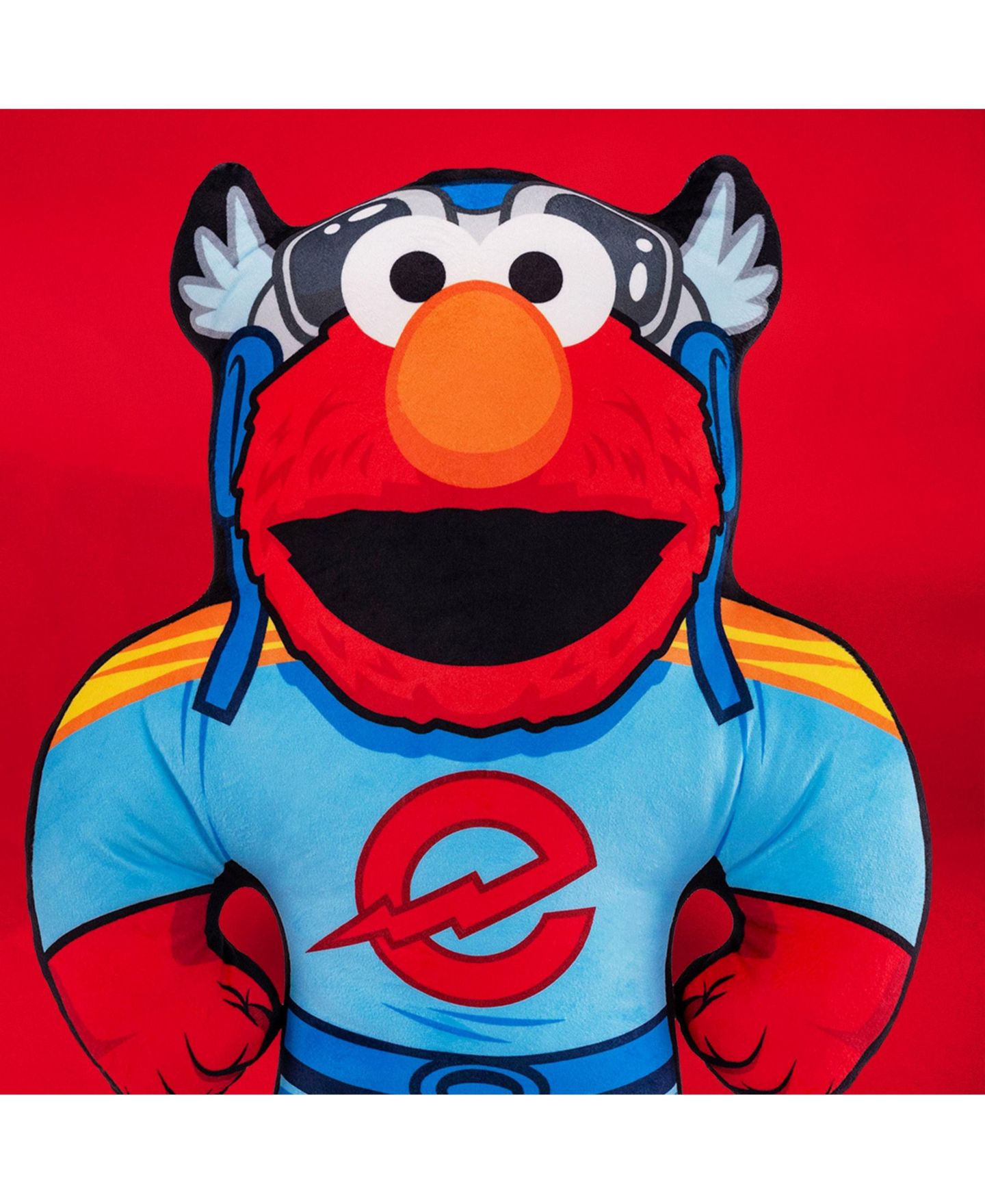Детская мягкая игрушка Bleacher Creatures Sesame Street Elmo Superhero 22" Plush — фото 6