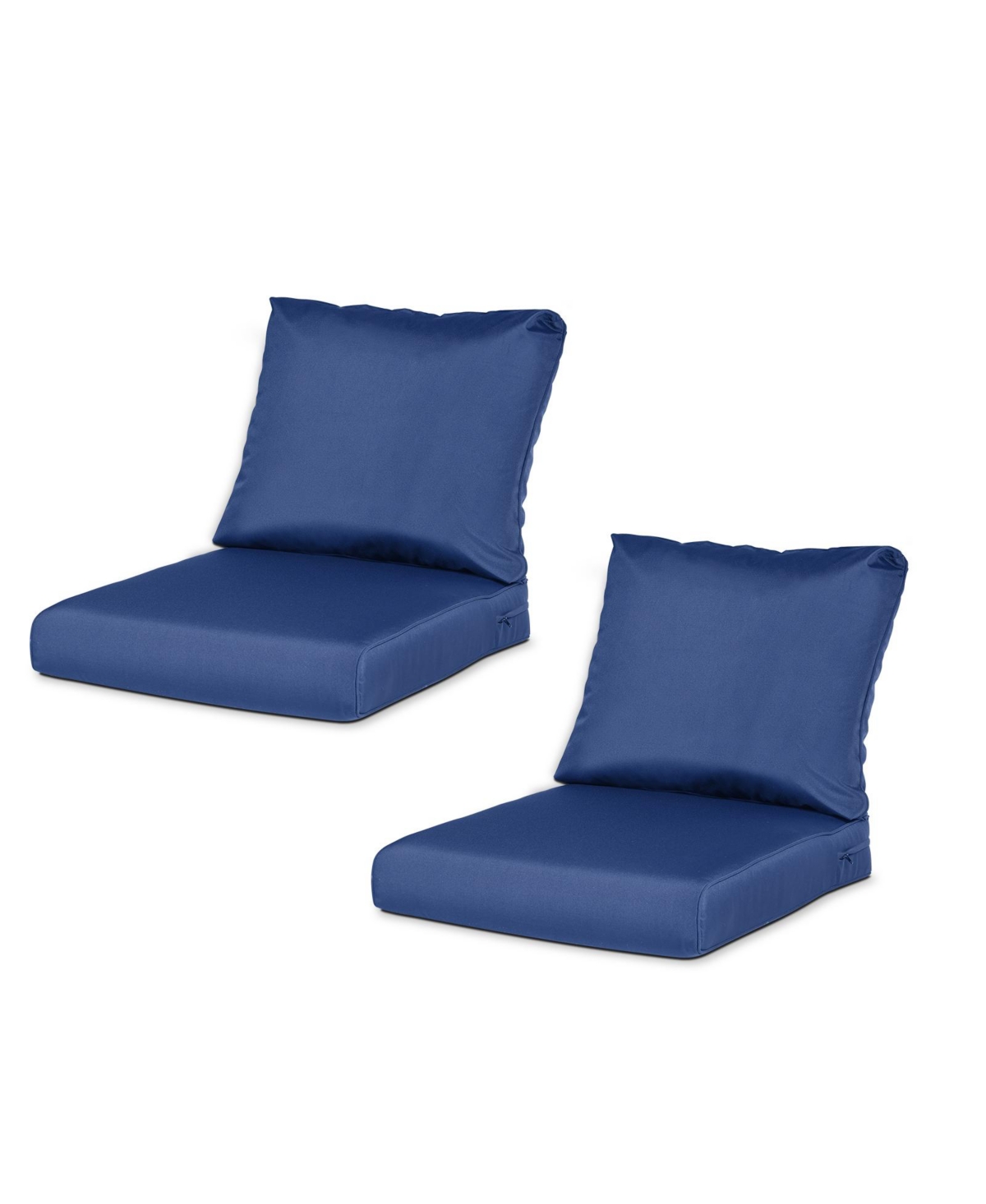 Aoodor Outdoor Chair Cushions Set of 2, 25"x25", Water Resistant Deep Seat with Handle & Adjustable Straps.