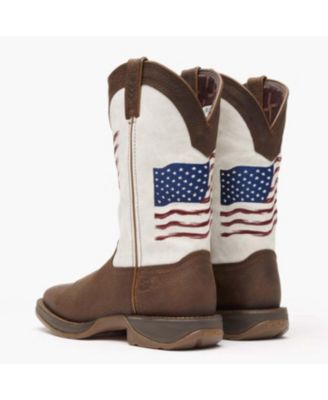Men's Rebel by Distressed Flag Embroidery Western Boot