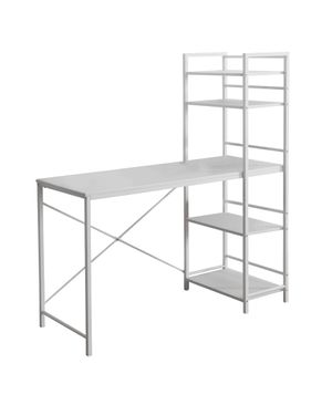 Modern Computer Desk with Spacious Work Surface and Storage