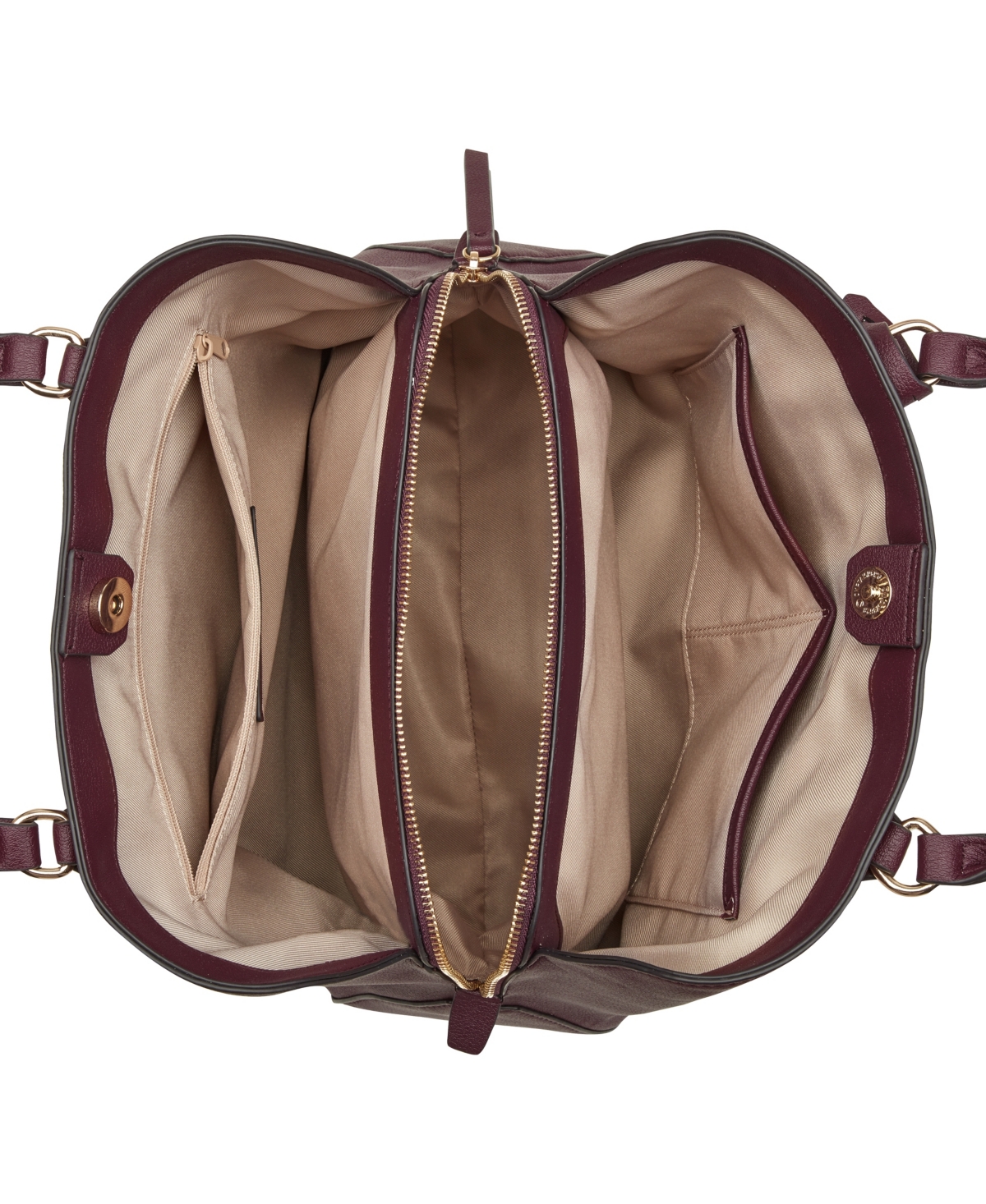 Nine West Lakelyn Triple Compartment Carryall Tote Bag In Purple