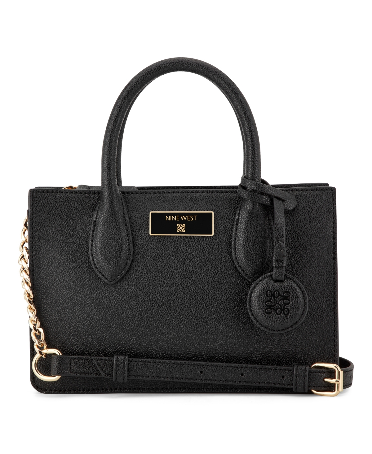 Magdalina Mini Tote Crossbody Bag - Black