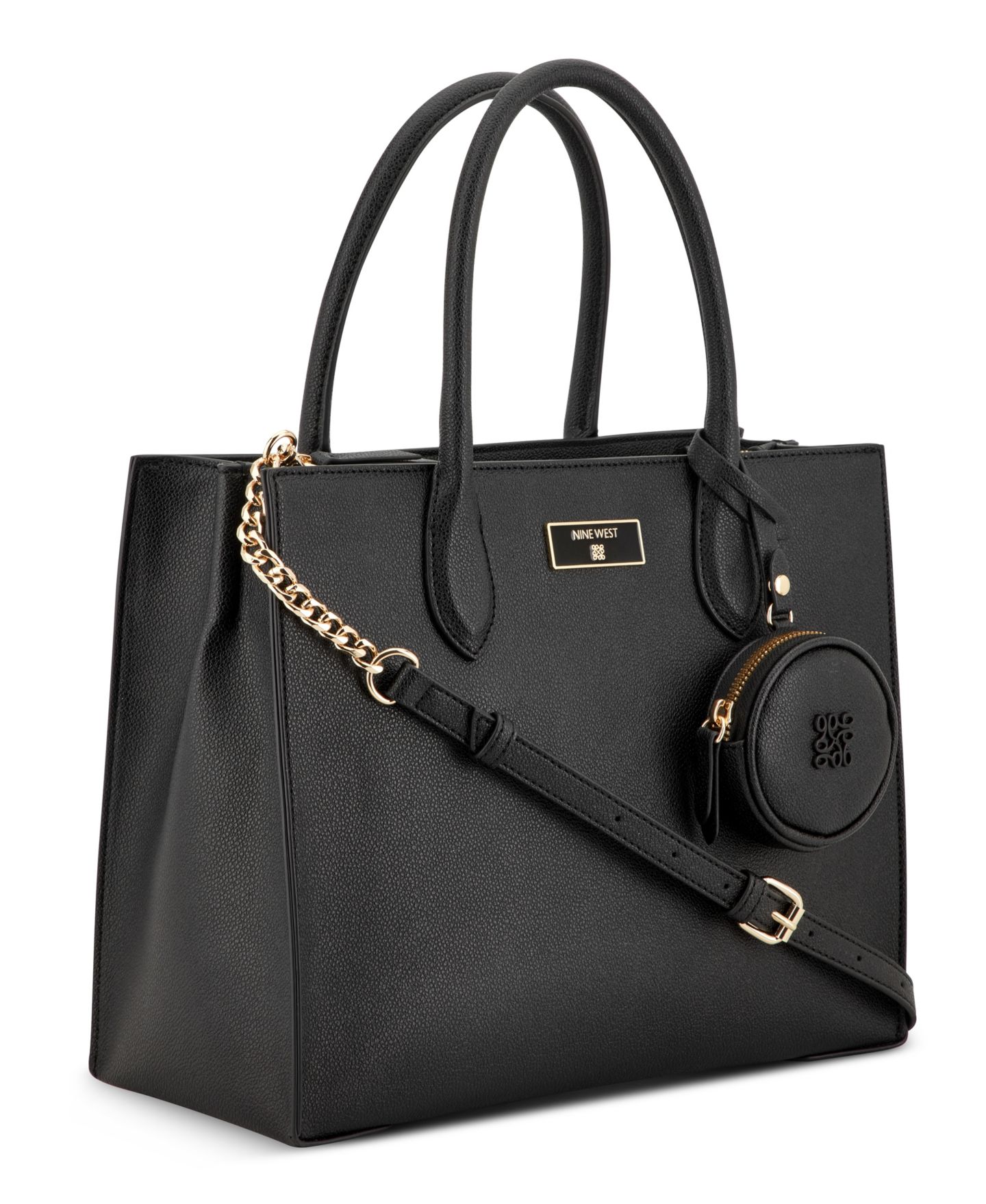 Женская сумка Nine West Magdalina Triple Compartment Shopper, цвет: Чёрный — фото 4