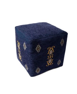 Polyester Blend Ottoman for Living Room Footrest and Home Seating