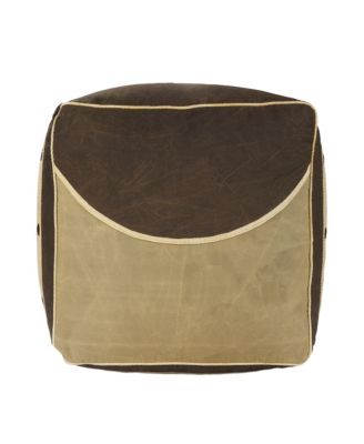 Versatile Cotton Ottoman for Extra Seating and Footrest