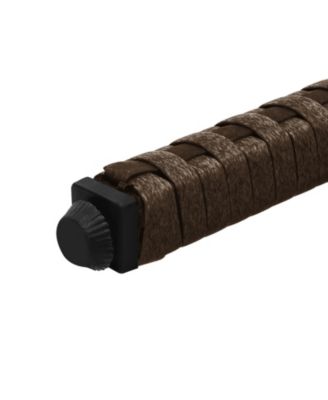 4 Piece Patio Rattan Conversation Set with Cozy Seat Cushions-Beige