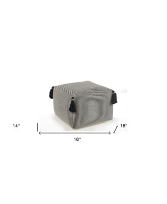 Cotton Ottoman for Footrest and Stylish Living Room Accent