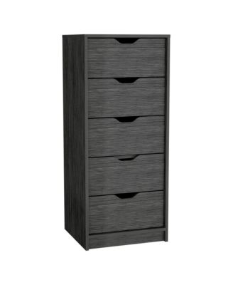 Five Drawer Standard Chest for Bedroom Storage and Clothes Organization