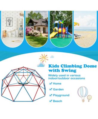 10 Feet Dome Climber with Swing and 800 Lbs Load Capacity