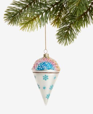 Holiday Lane - Milk Paint Rainbow Snow Cone Ornament