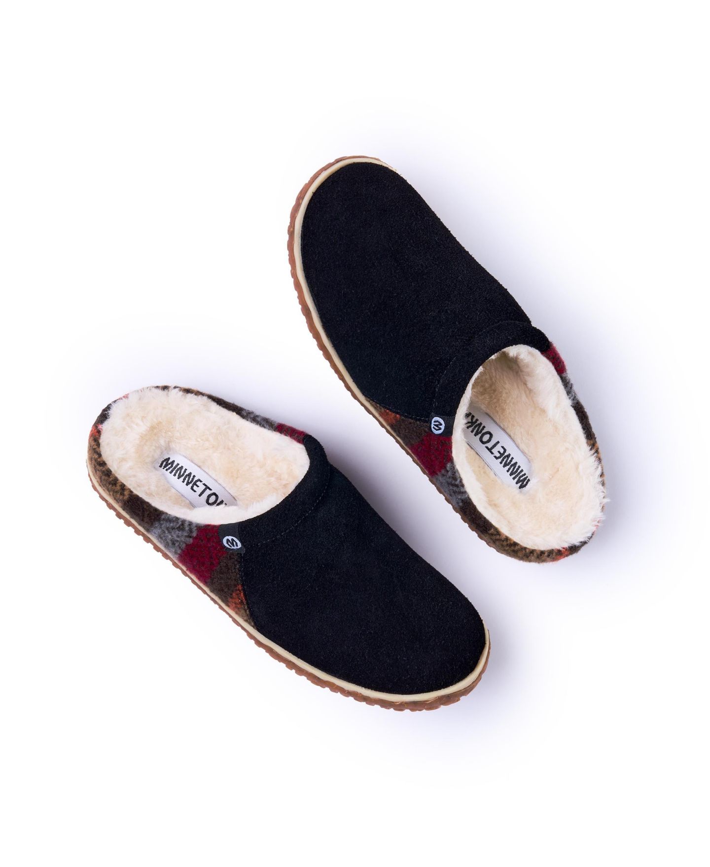 Женские сабо Minnetonka Tahoe Slipper, цвет: Чёрный разноцветный — фото 5