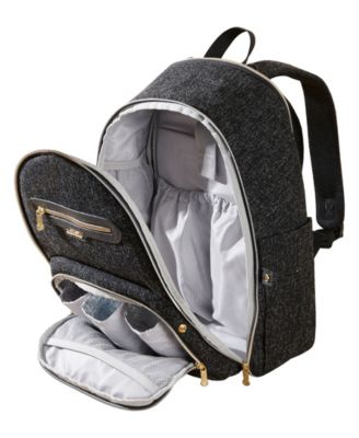 Convertible Tweed Diaper Backpack
