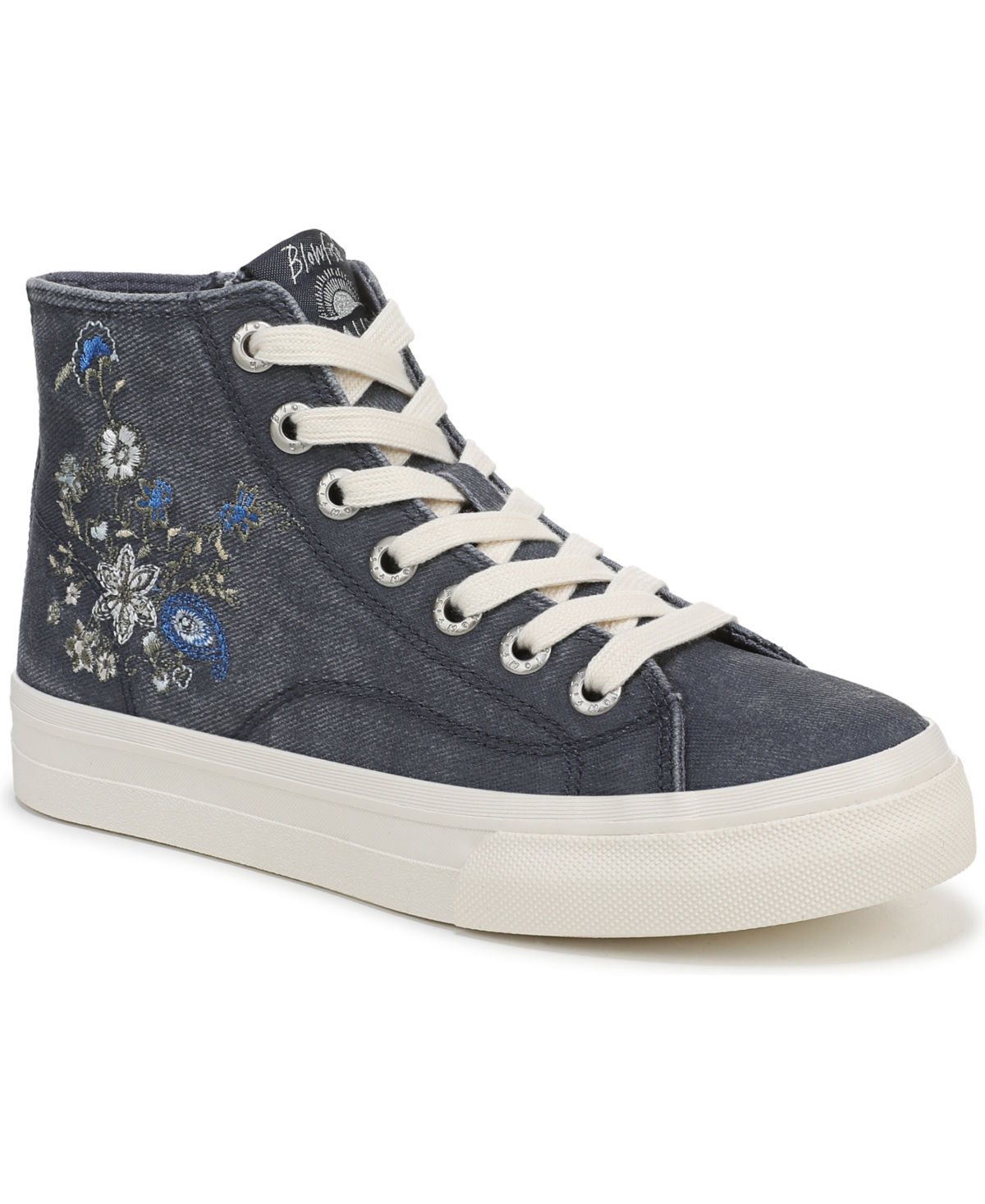 Women's Catch Sun High Top Zip Platform Sneakers - Retro Navy Canvas