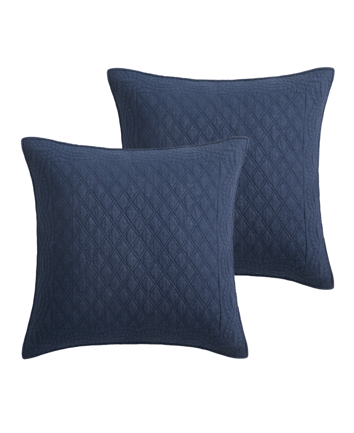 Ballou 2-Pc. Sham Set, European - Navy