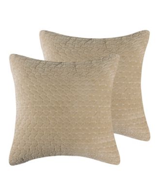 Velvet Stitch 2-Pc. Sham Set, European
