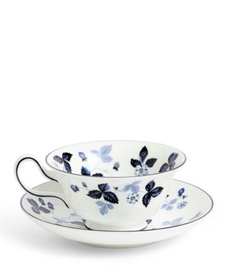 Wild Strawberry Teacup and Saucer Set