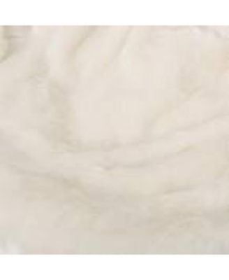 Amori Modern 3 Foot Faux Fur Bean Bag White Color